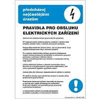 Značka Pravidla pro obsluhu elektrických zařízení